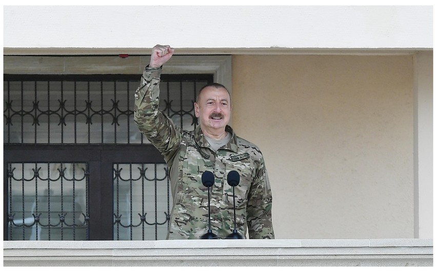 Prezident: "Bütün dünya bunu etiraf edir ki, azərbaycanlılar ləyaqətlə vuruşdular, kişi kimi vuruşdular"