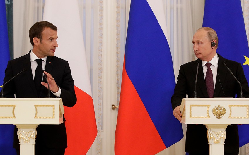 Makronla Putin arasında telefon danışığı oldu