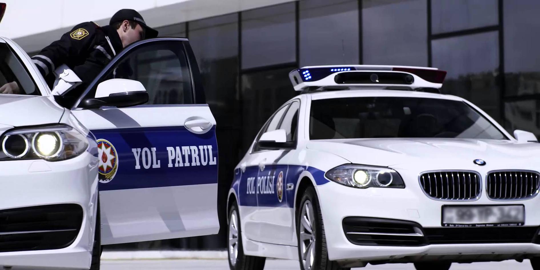 Bakıda yol polisindən təhlükəli manevrlər - VİDEO