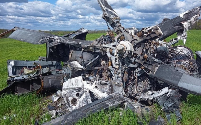 Ukrayna MN: "Rusiya Silahlı Qüvvələrinin Mİ-24 helikopteri məhv edilib"