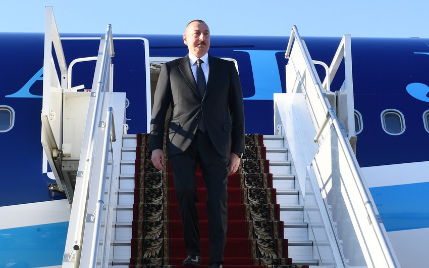 Prezident İlham Əliyevin Türkiyəyə səfəri başladı - CANLI YAYIM