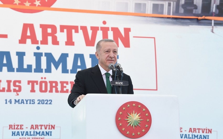 Ərdoğan: "Türkiyənin imperializmə qarşı mübarizəsi Qarabağda özünü göstərdi"