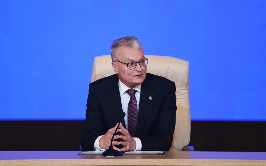 Litva Prezidenti: "Məqsədim iki ölkənin əlaqələrini yenidən canlandırmaqdan ibarətdir"