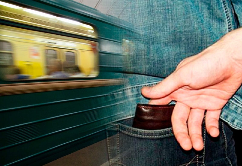 Metroda oğurluq edən cibgir tutuldu