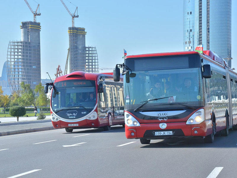 Bəzi avtobusların yolu DƏYİŞDİRİLİR