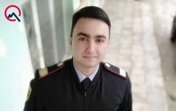 Dünən ölən polis zabitinin - FOTOSU