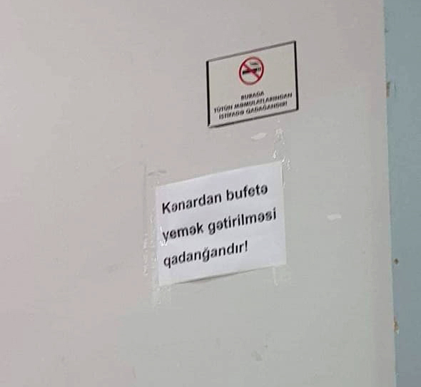 Tələbələrə bufetlə bağlı qadağa qoyuldu