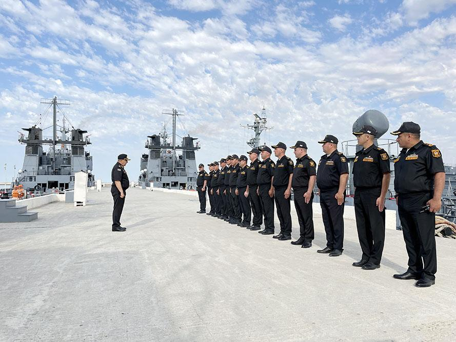 Azərbaycan Hərbi Dəniz Qüvvələrində taktiki təlim keçirilir - FOTO