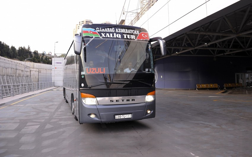 Bakıdan Füzuliyə ilk müntəzəm avtobus reysi açıldı - FOTO