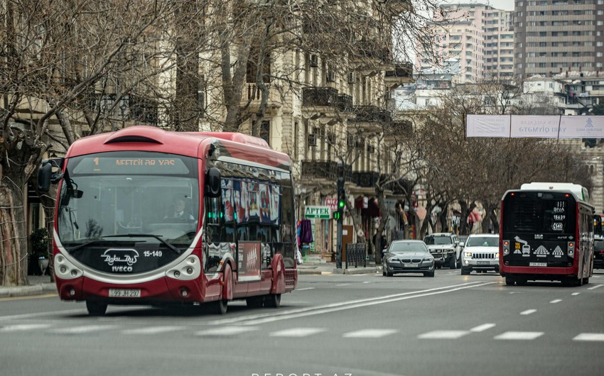 Bakıda 25 avtobusun hərəkəti 16 dəqiqə gecikir