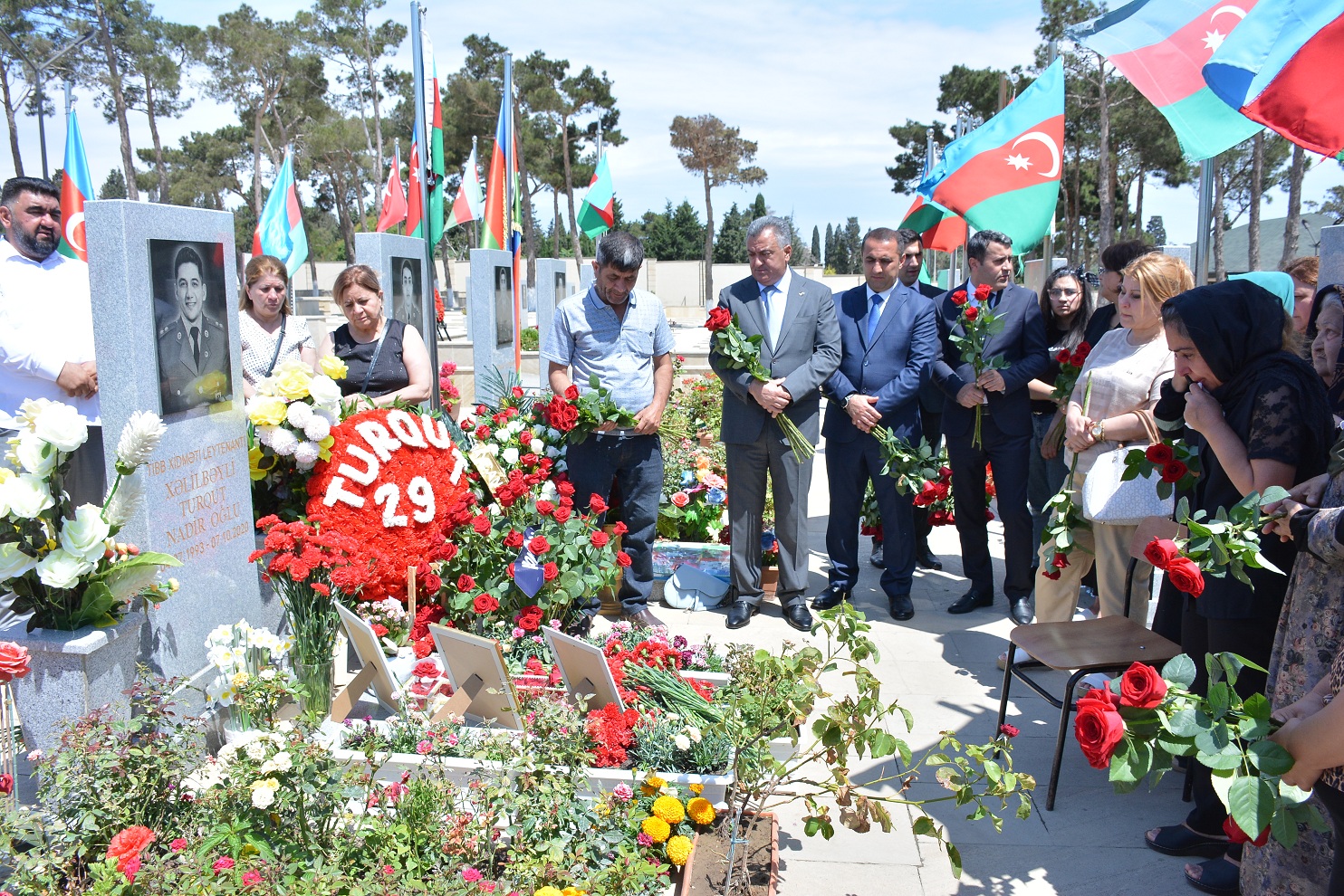Abşeron rayonunda şəhid Turqut Xəlilbəylinin 29-cu doğum günü qeyd edilib