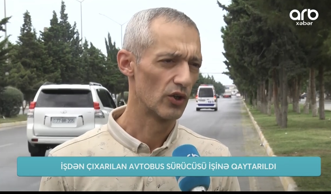 Sumqayıtda qadına təpik atan sürücü işinə qaytarıldı - VİDEO