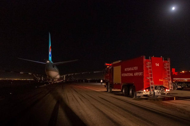 Heydər Əliyev Beynəlxalq Aeroportunda nə baş verib? - Həyəcan siqnalı... - VİDEO