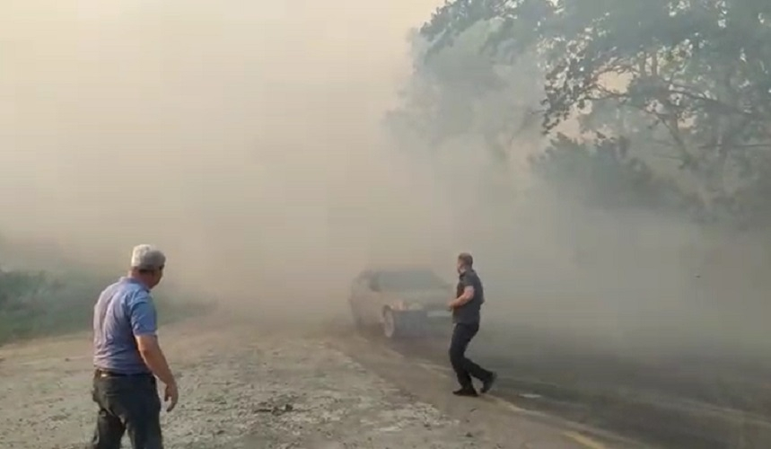 Şabrandakı yanğın söndürüldü