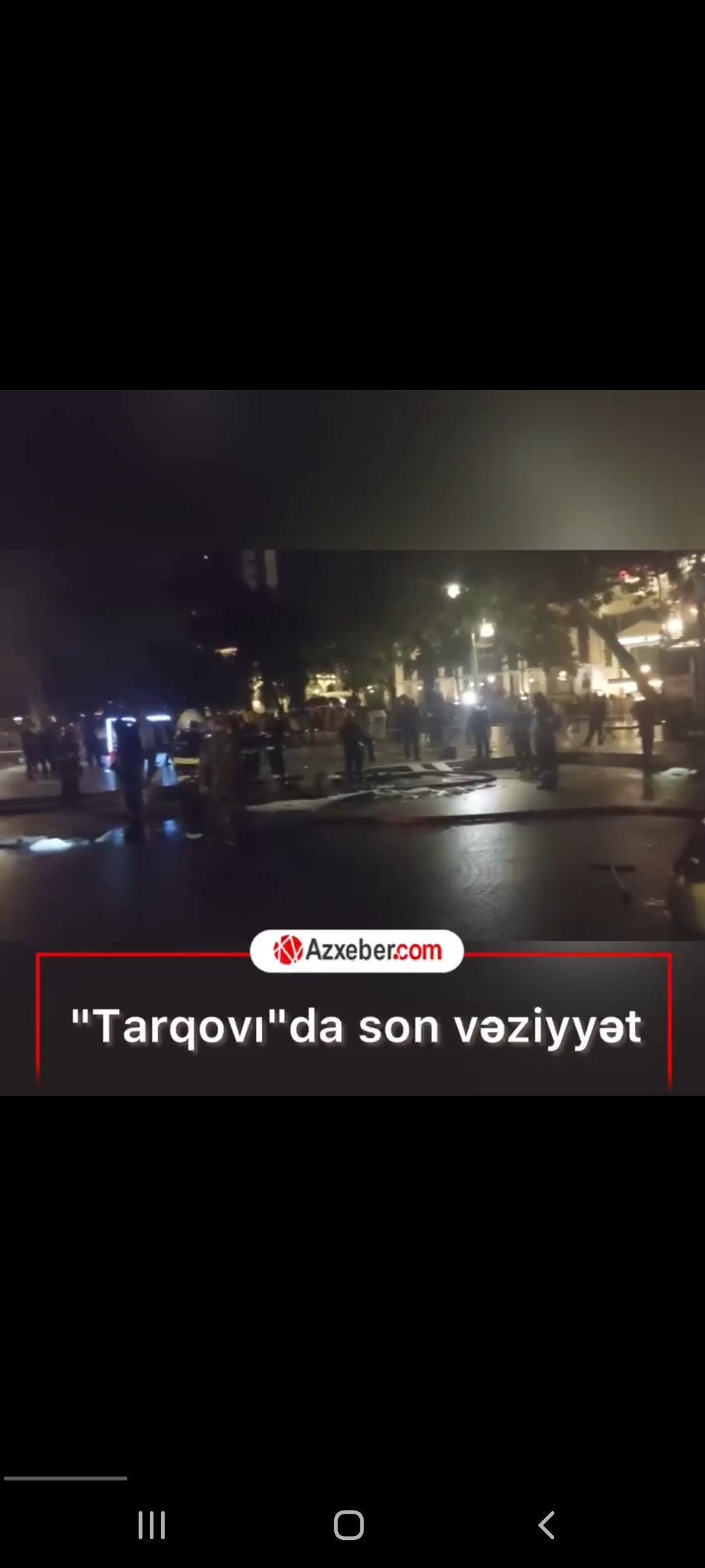 "Tarqovı"dakı partlayış yerindən - VİDEO