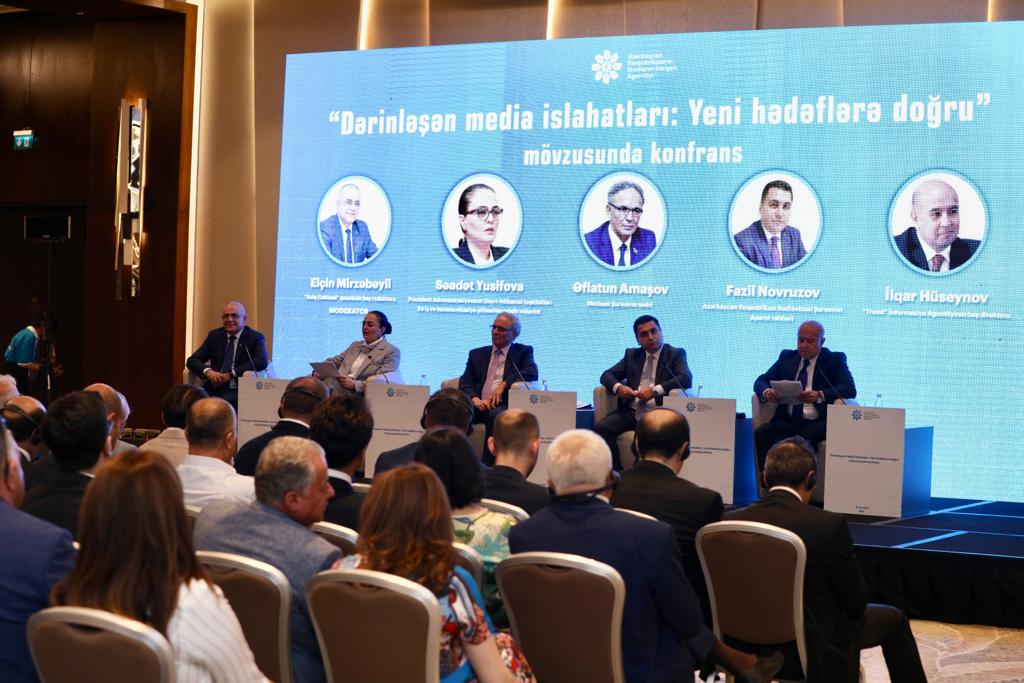 "Dərinləşən media islahatları: Yeni hədəflərə doğru” mövzusunda konfrans keçirilib - FOTOLAR
