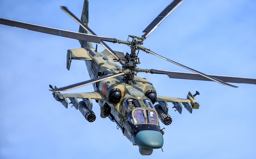 Ukrayna Rusiyanın döyüş helikopterini vurdu