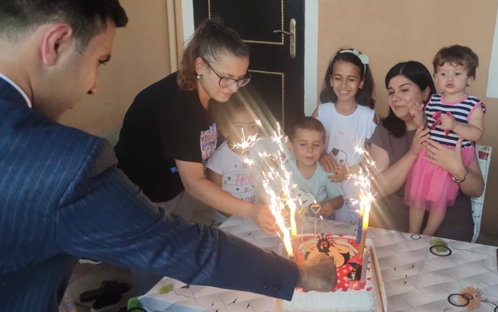 Abşeronda şəhid övladının doğum günü qeyd olunub - FOTOLAR