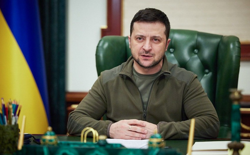 Volodimir Zelenski: “Ukrayna Qara dəniz vasitəsilə taxıl ixrac etməyə hazırdır”