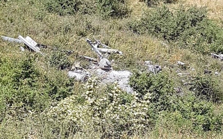 Xocavənddə Ermənistana məxsus "Mİ-8" helikopterinin qalıqları aşkarlandı