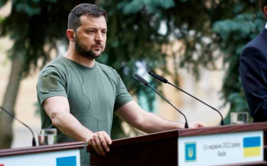 Zelenski Quterreşə əsirlərlə bağlı müraciət etdi