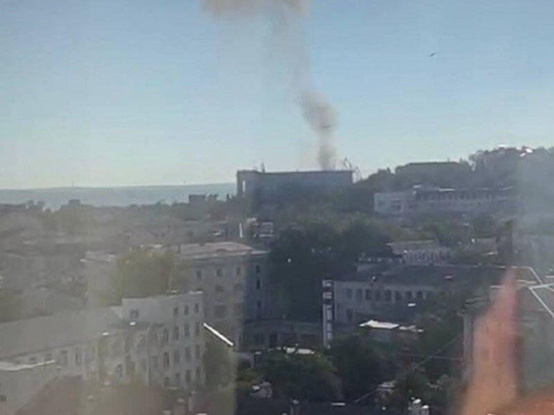 Krımda Rusiya donanmasının qərargahı PUA ilə vuruldu