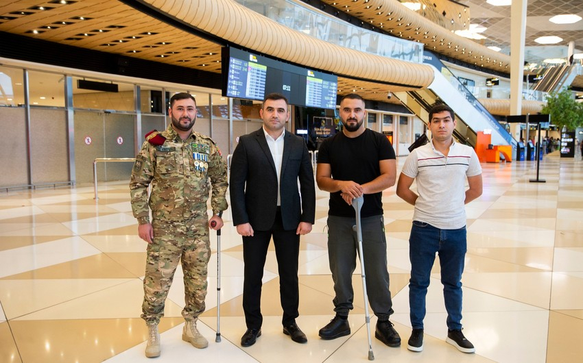 Daha 3 qazi müalicə məqsədi ilə Türkiyəyə göndərildi - FOTO