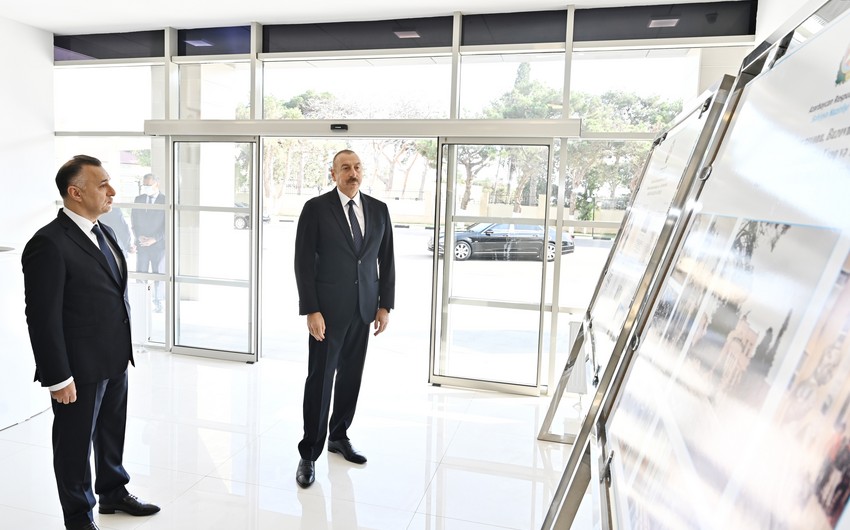 İlham Əliyev Bakıda sanatoriyanın açılışında iştirak etdi - FOTOLAR