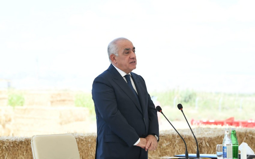Baş nazir Ağsuda buğda istehsalı ilə bağlı müşavirə keçirib