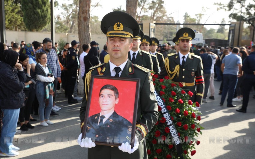 Uşaq evində böyümüş şəhid Səbuhi Əhmədov İkinci Fəxri xiyabanda dəfn edilir - FOTO
