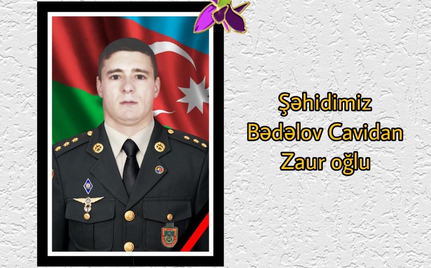 Şəhid Cavidan Bədəlovun cənazəsi ailəsinə təhvil verilib