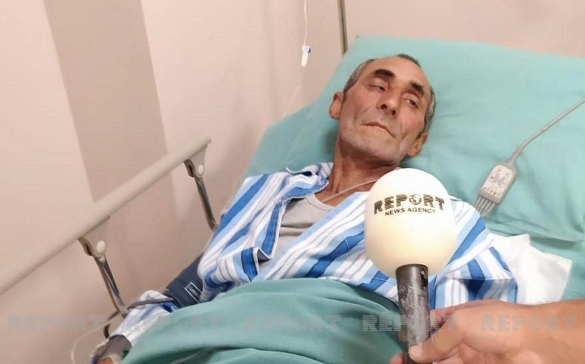 Erməni təxribatı nəticəsində yaralanan mülki şəxs: "Yaxınlığımıza top mərmisi düşdü”
