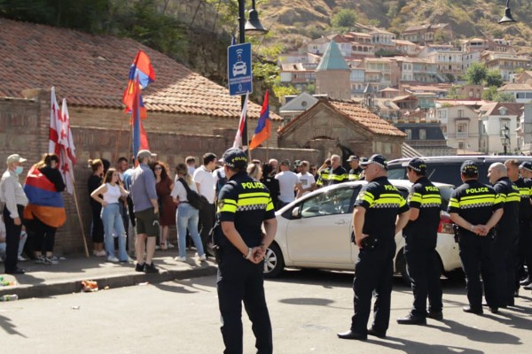 Tbilisidə ermənilərin təxribat cəhdi - İnsident yaşandı