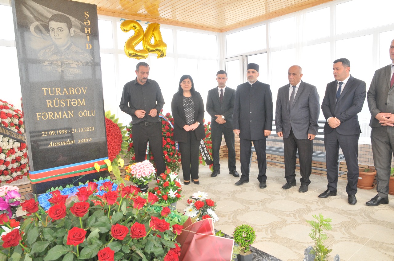 Abşeron rayonunda şəhid Rüstəm Turabovun doğum günü qeyd edilib - FOTOLAR