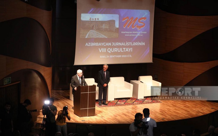 Jurnalistlərin VIII qurultayında Mətbuat Şurası İdarə Heyətinin yeni tərkibi formalaşdırılıb - SİYAHI