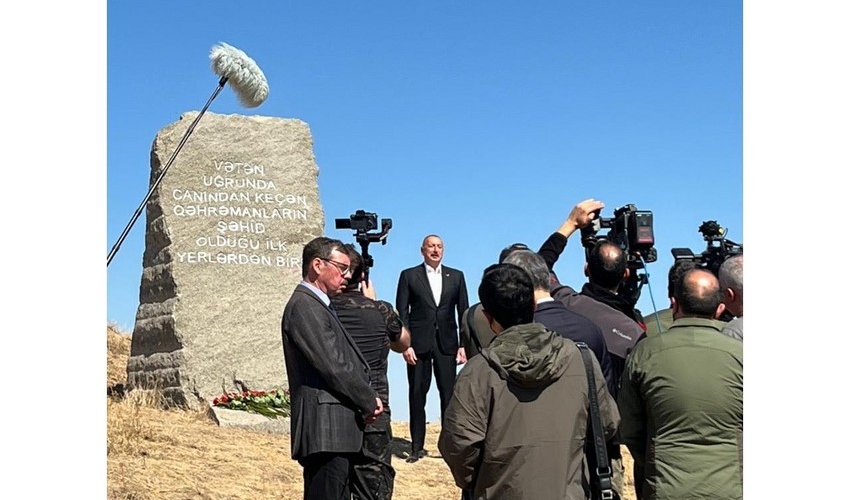 Azərbaycanın Vətən müharibəsində ilk şəhidlərini verdiyi yerdə abidə ucaldıldı
