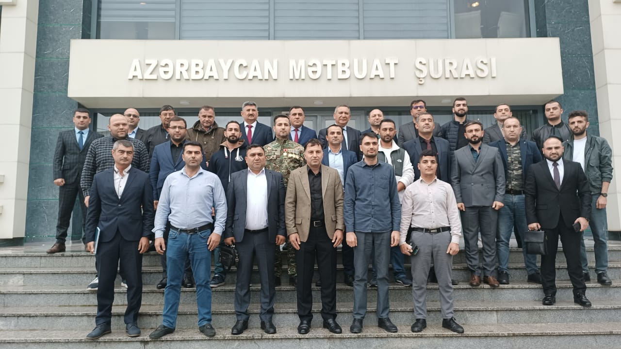 Mətbuat Şurasında Vətən müharibəsində iştirak edən jurnalistlərlə görüş keçirilib