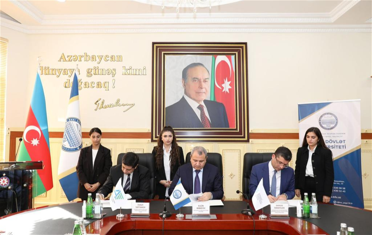 MEDİA Agentliyi, Audiovizual Şura və BDU arasında əməkdaşlıq memorandumu imzalandı - FOTOLAR