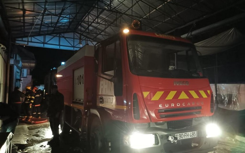 Sabirabad bazarında yanğının vurduğu ziyanın miqyası məlum olub