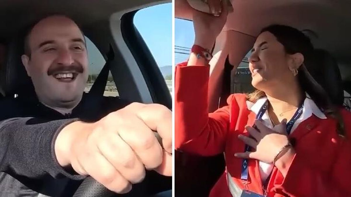 "Togg"un test sürüşündə qorxulu anlar: Fülya Öztürkün halı pisləşdi - VİDEO