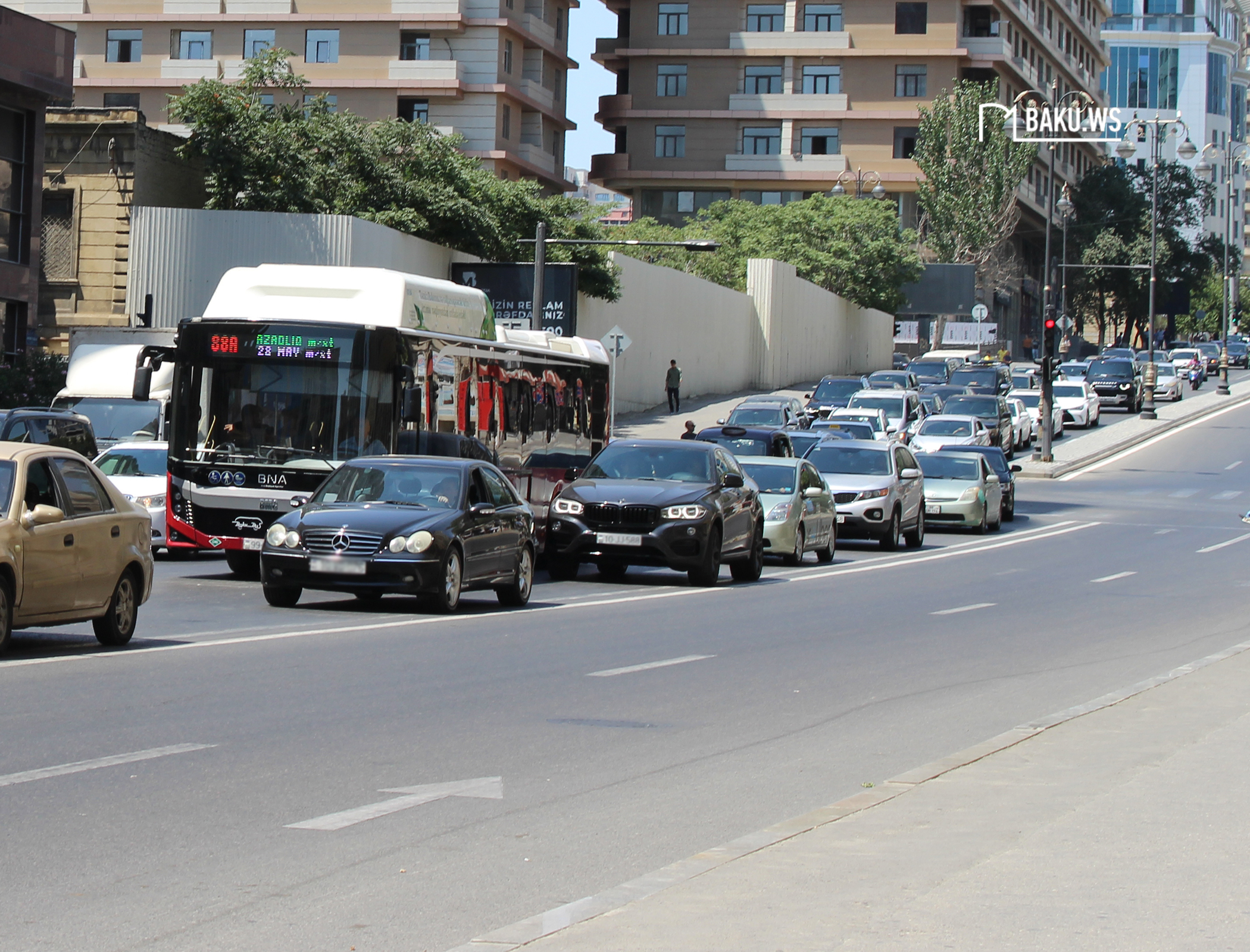 Bakıda 161 avtobusun hərəkət intervalında gecikmələr var