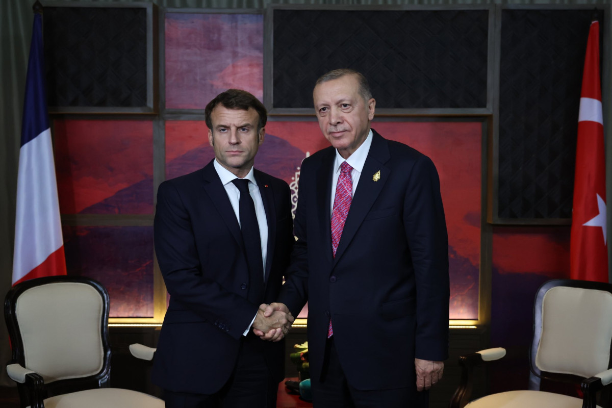 Ərdoğan Makronla görüşdü