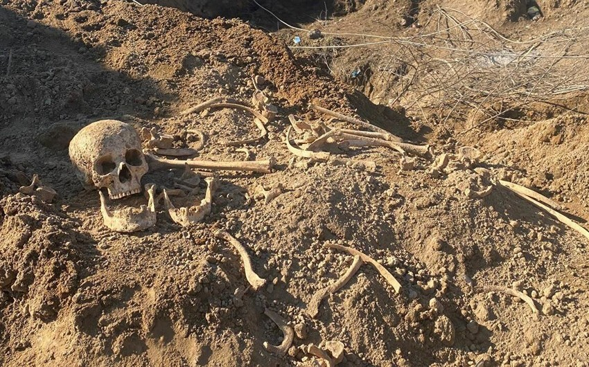 Ağdamda insan sümükləri aşkarlandı