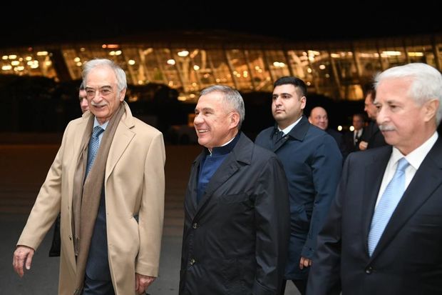 Tatarıstan Prezidenti Azərbaycanda səfərdədir - FOTO