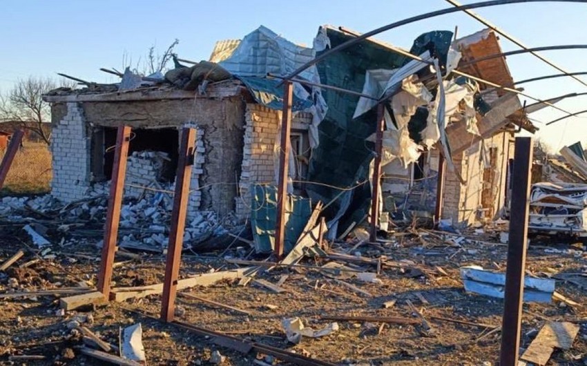Rusiya Ukraynanın Zaporoje vilayətinə raket zərbəsi endirib, 2 dinc sakin ölüb, 2-si yaralanıb
