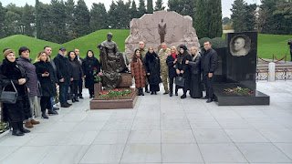 "Zəfər Yolu" İctimai Birliyinin üzvləri Ulu Öndər Heydər Əliyevin məzarını ziyarət etdilər- FOTO