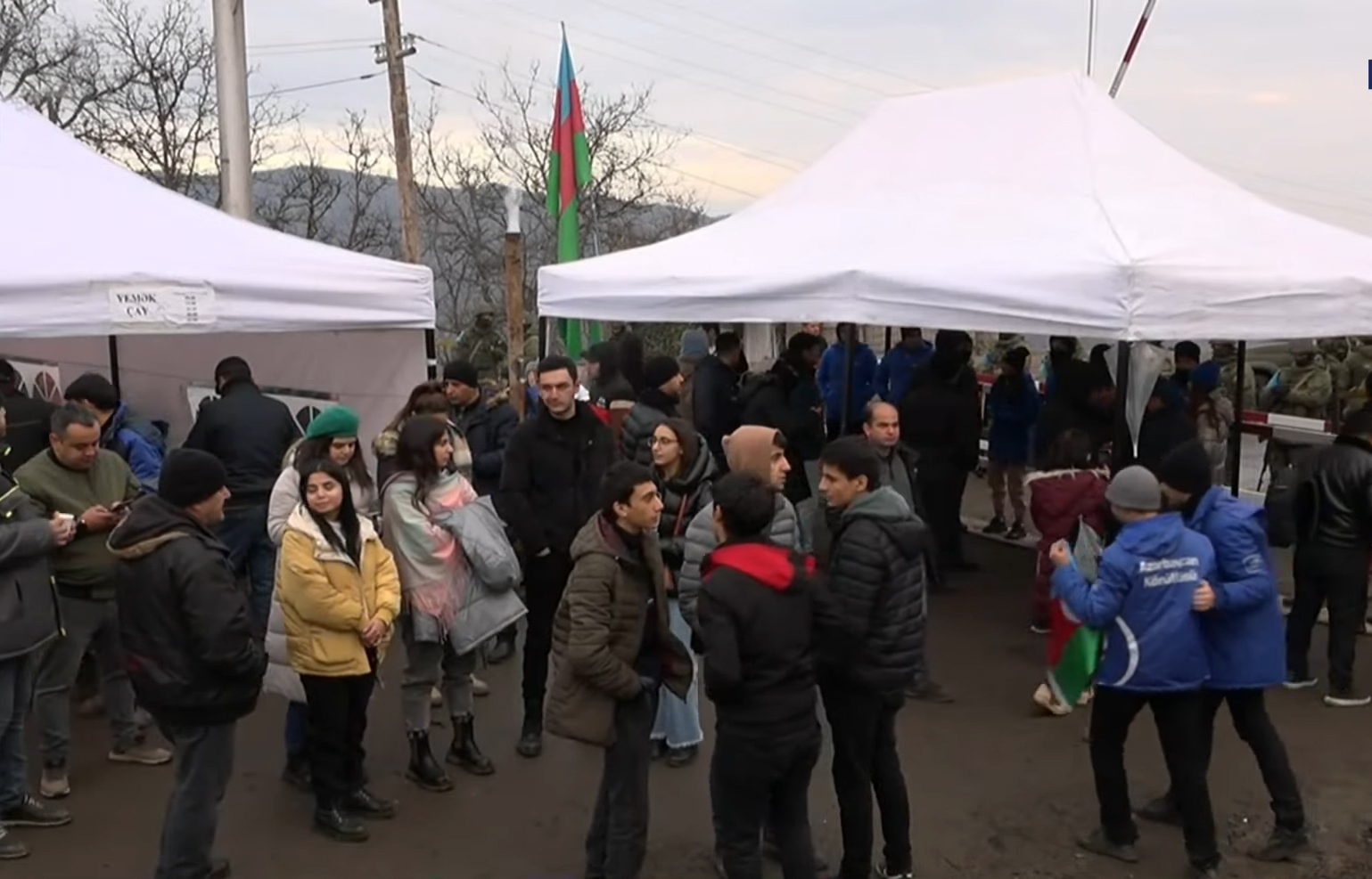Xankəndi yolunda etirazların 6-cı günüdür