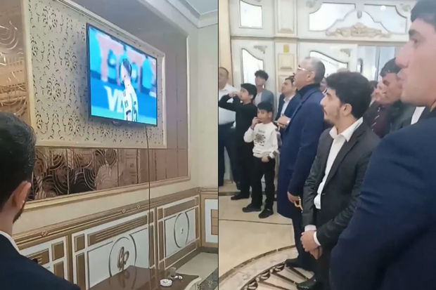 Bakıda toyu dayandırıb dünya çempionatını izlədilər - VİDEO