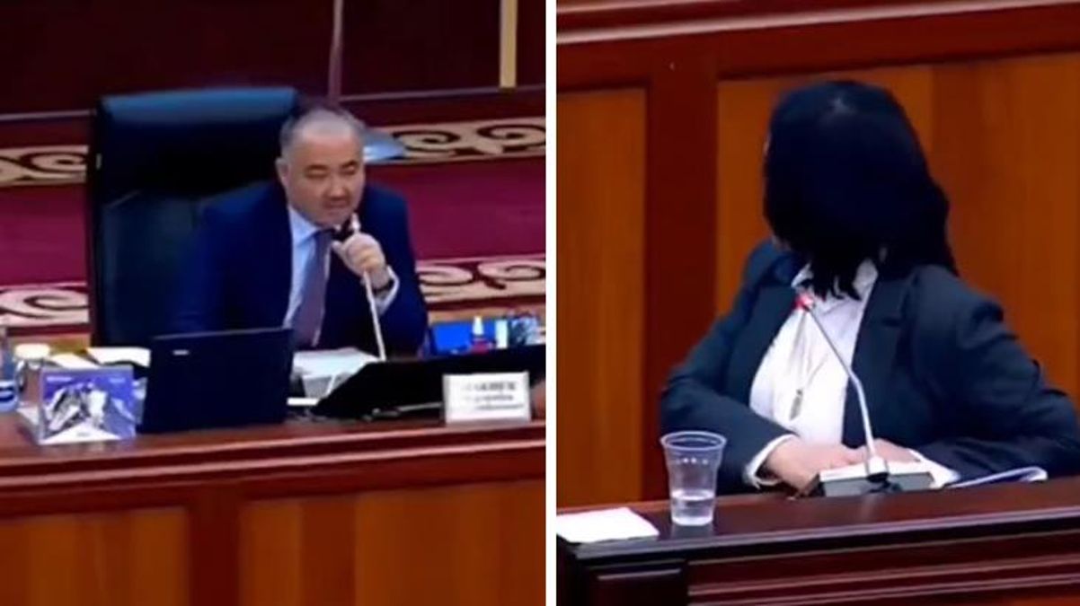 Qırğızıstan parlamentində gərginlik - Nazirin təqdimat zamanı üstünlük verdiyi dil məclis sədrini əsəbiləşdirdi