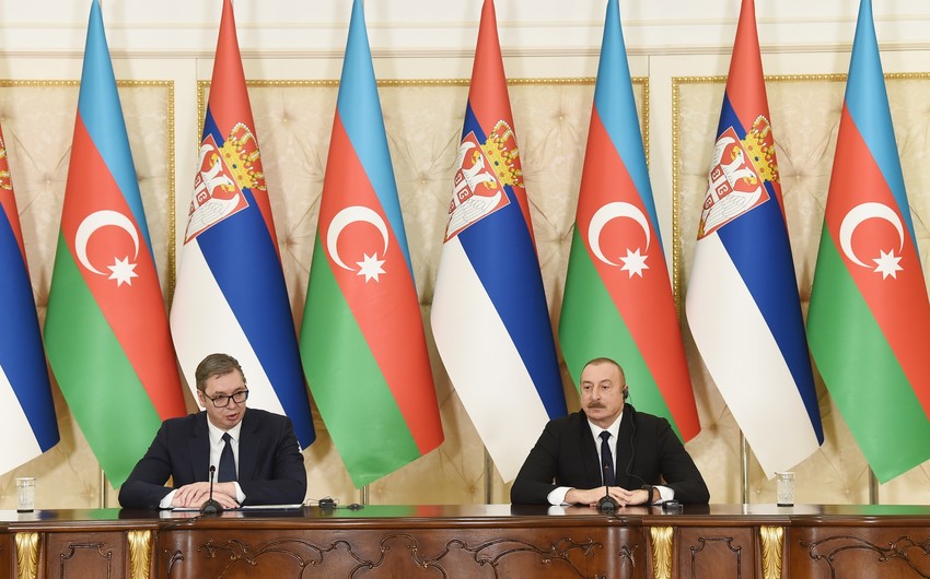 Prezident: "Gələn ildən Azərbaycanın elektrik enerjisinin Serbiyaya ixracı üçün əməli addımlar atılacaq"